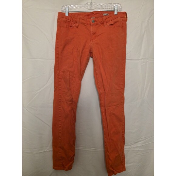 Arizona Jean Company Super Skinny Orange Jeans Women’s Size 11 - Picture 1 of 5
